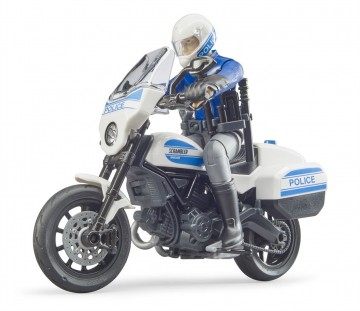 Bruderscramblerducatipolitiemotorfiets1miniatuurmagazijnschaalmodellenspeelgoedmerchandise
