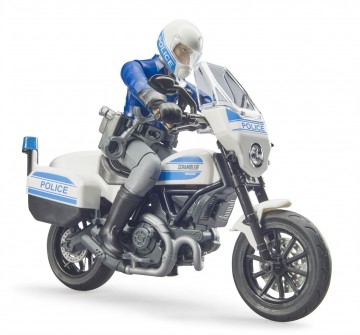 Bruderscramblerducatipolitiemotorfiets2miniatuurmagazijnschaalmodellenspeelgoedmerchandise