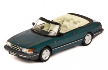 Ixo143saab900 cabrio1991groen1miniatuurmagazijnschaalmodellenspeelgoedmerchandise