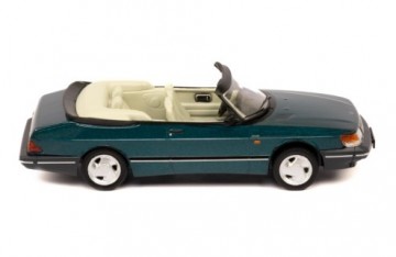Ixo143saab900 cabrio1991groen3miniatuurmagazijnschaalmodellenspeelgoedmerchandise