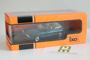 Ixo143saab900 cabrio1991groen6miniatuurmagazijnschaalmodellenspeelgoedmerchandise