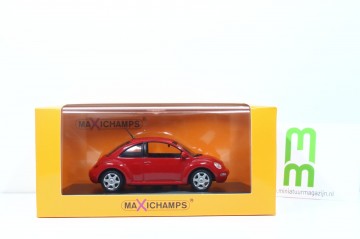 Maxichaps143 940058001 vwnewbeetle1998 rood2 miniatuur magazijn schaalmodellen speelgoed merchandise