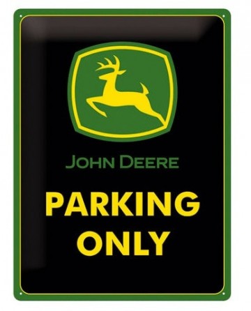 Na tinsignjohndeereparkingonlylogo miniatuur magazijn schaalmodellen speelgoed merchandise