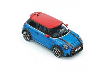 Sol143 s4315003 minicooperjohnworks2023 blauw2 miniatuur magazijn schaalmodellen speelgoed merchandise