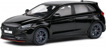 Solido143 s4314402 hyundaii30n 2022 zwart1 miniatuur magazijn schaalmodellen speelgoed merchandise