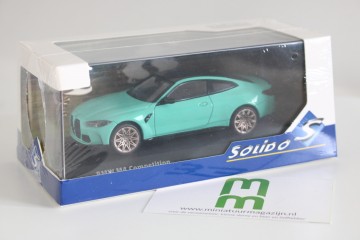 Solido143bmwm4competition2023mintgroen6miniatuurmagazijnschaalmodellenspeelgoedmerchandise