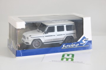 Solido143mercedesbenzg63 amg2022wit6miniatuurmagazijnschaalmodellenspeelgoedmerchandise