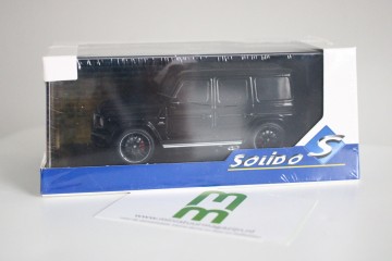 Solido143mercedesbenzg63 amg2022zwart6miniatuurmagazijnschaalmodellenspeelgoedmerchandise