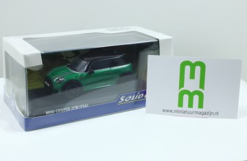 Solido143minicooper2023johnworksgroen6miniatuurmagazijnschaalmodellenspeelgoedmerchandise