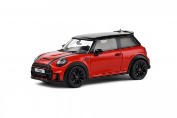 Solido143minicooper2023johnworksrood1miniatuurmagazijnschaalmodellenspeelgoedmerchandise