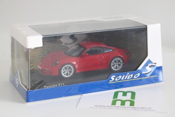 Solido143porsche 911 gt3touring2023rood6miniatuurmagazijnschaalmodellenspeelgoedmerchandise