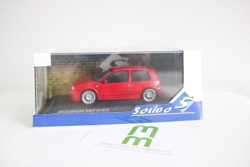 Solido143vwgolf ivr322003rood6miniatuurmagazijnminiaturenspeelgoedmerchandise